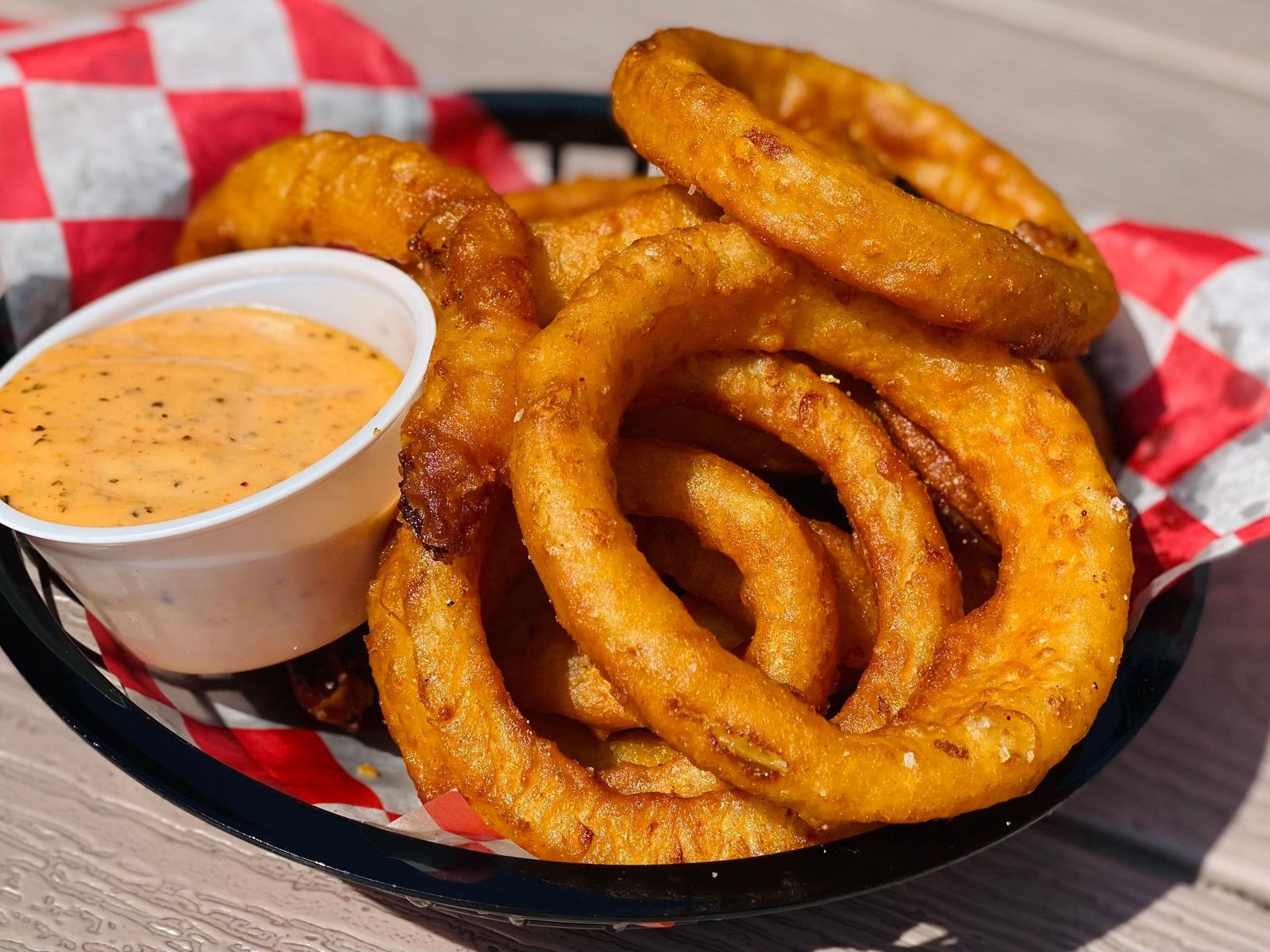 Order Onion Rings food online from Tonys Eat & Drink store, Franklin on bringmethat.com