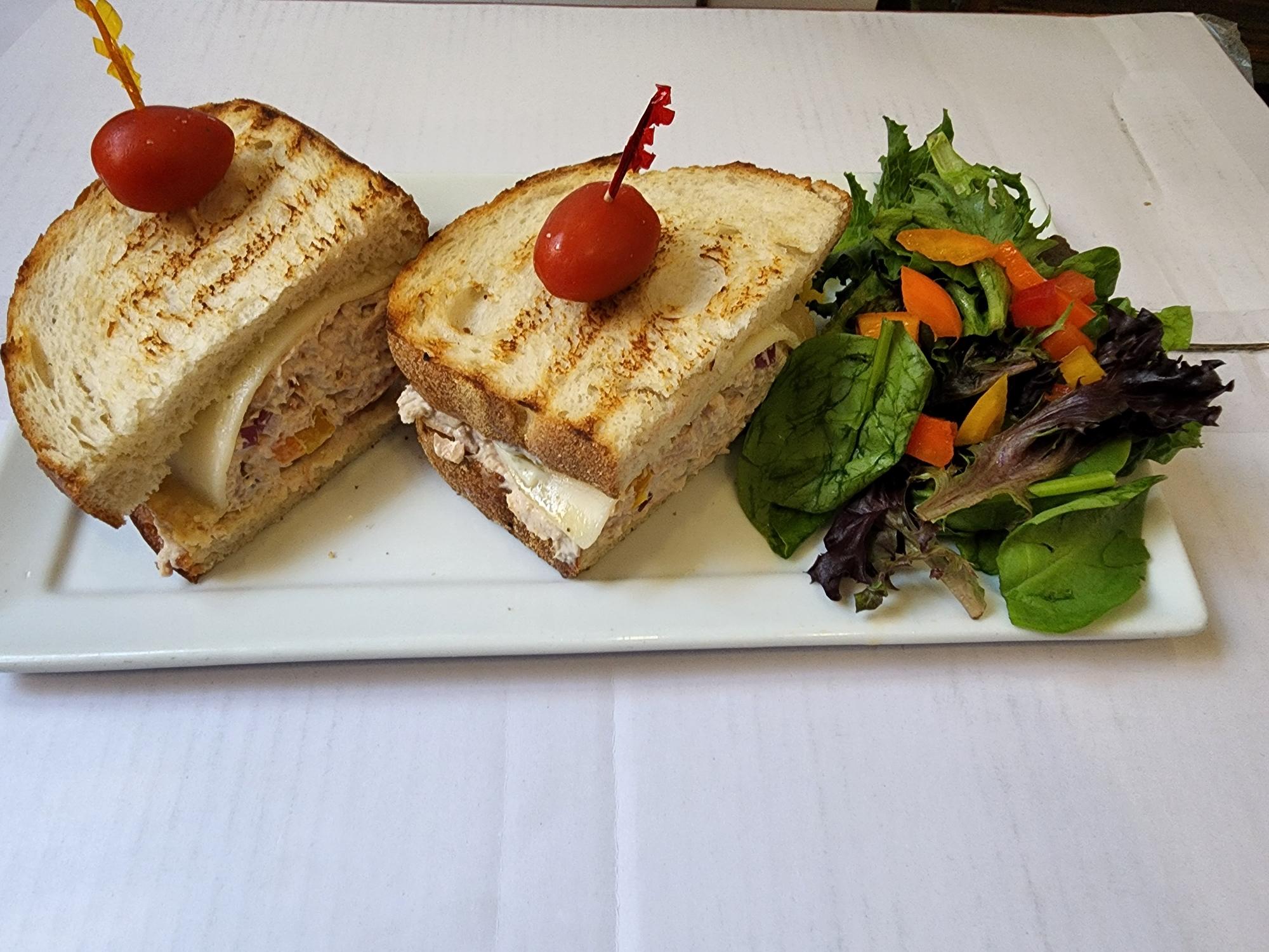 Order Tuna Melt Sandwich food online from Tribute Coffee store, Garden Grove on bringmethat.com