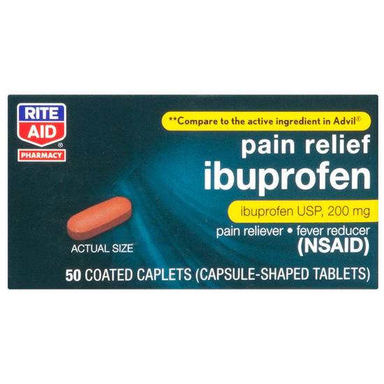 Order Rite Aid Pharmacy Ibuprofen Brown Capsule (50 ct) food online from Rite Aid store, Chico on bringmethat.com