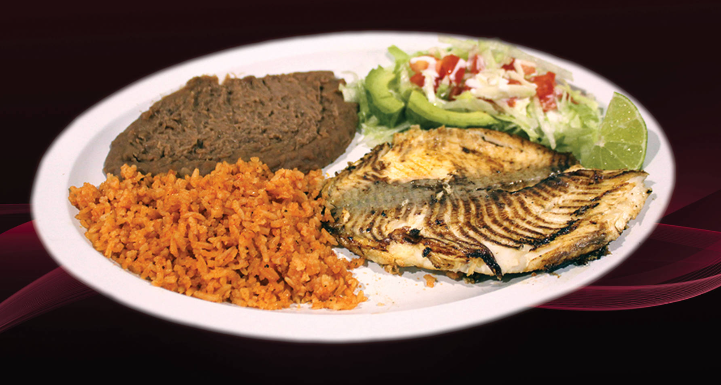 Order Fish Tilapia Lunch food online from Super Taco Express store, Berkeley on bringmethat.com