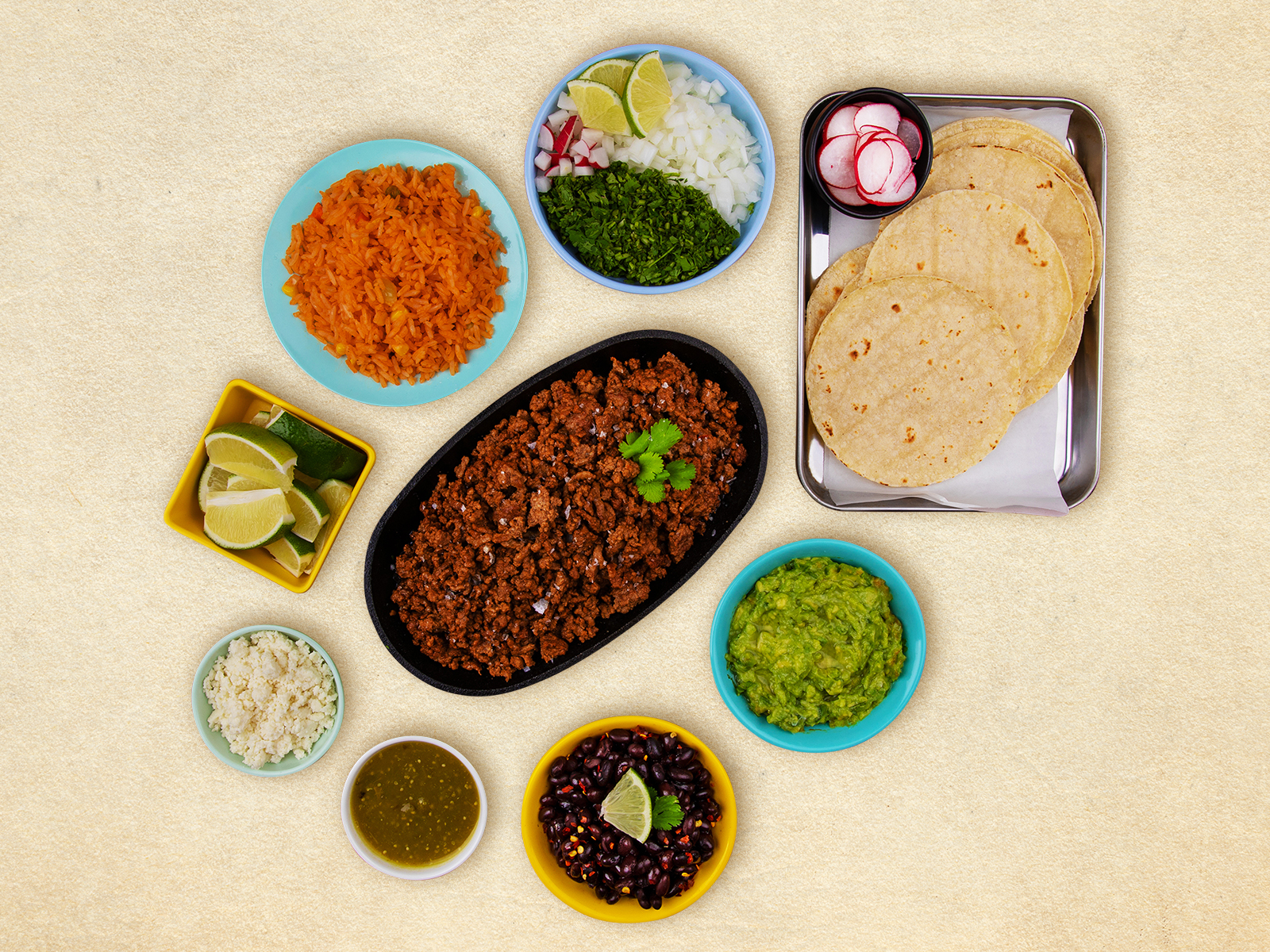 Order Ground Beef Taco Kit food online from Taco Assembly store, Dallas on bringmethat.com
