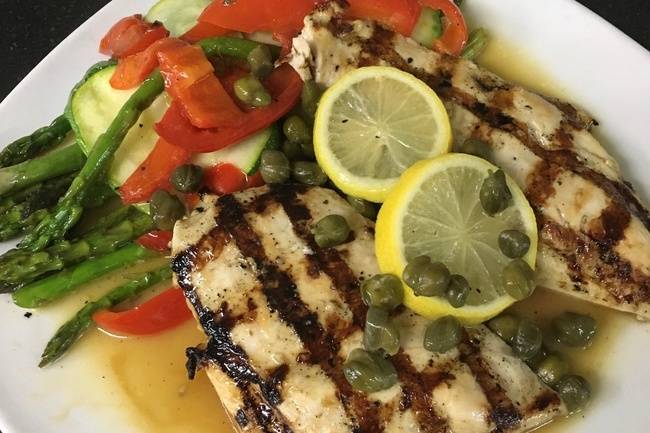 Order Chicken Piccata Dinner food online from Pizzazz On The Circle store, University Heights on bringmethat.com