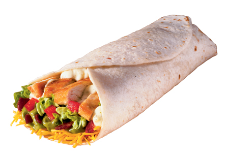 Order Chicken BLT Burrito food online from Tacotime store, Highland on bringmethat.com