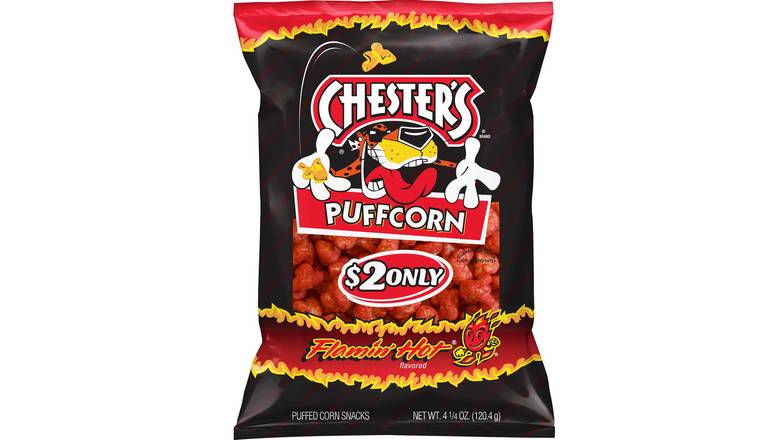 Order Chester'S Puffcorn Flamin' Hot Popcorn food online from Energy Mart 4 store, Brevard on bringmethat.com