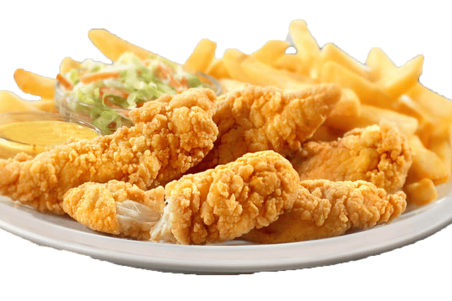 Order 5 Piece Chicken Tenders w/ Fries and Ranch food online from Solo Burgers&Wings store, Dallas on bringmethat.com