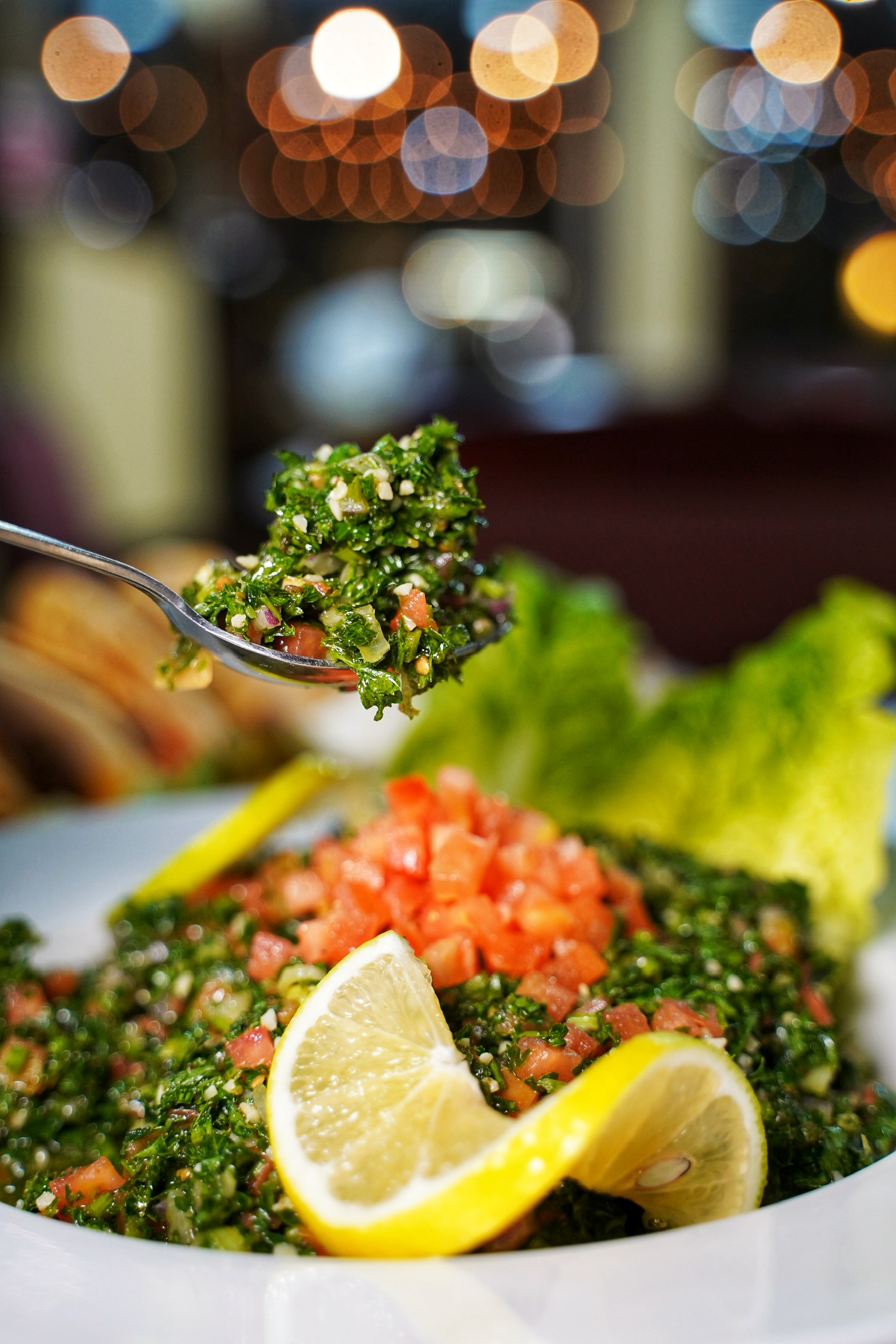 Order Tabouleh Salad food online from Antika Cafe And Grill store, Houston on bringmethat.com