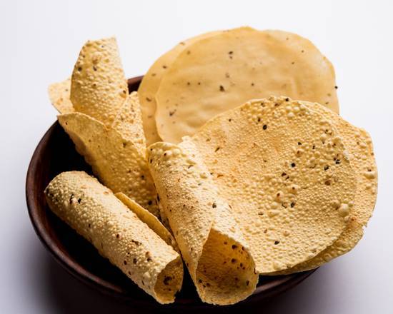 Order Plain Papad (6 Pc) food online from Curry Curry Curry store, Bloomington on bringmethat.com