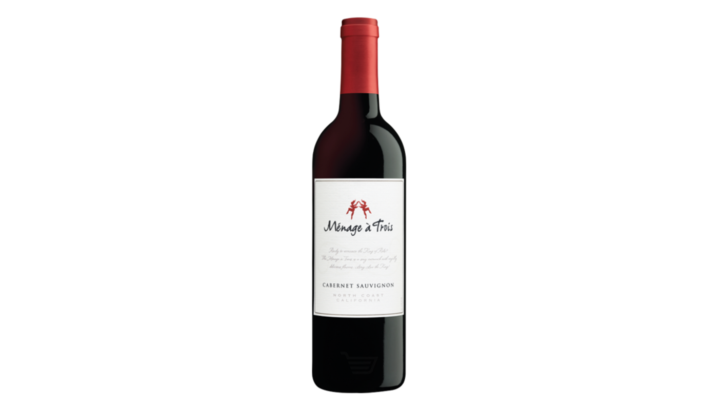 Order Menage a Trois Cabernet Sauvignon 750mL food online from Robert Market store, Los Angeles on bringmethat.com