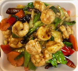 Order Schezwan Shrimp food online from Lucky Buddha Asian Restaurant store, Goodyear on bringmethat.com