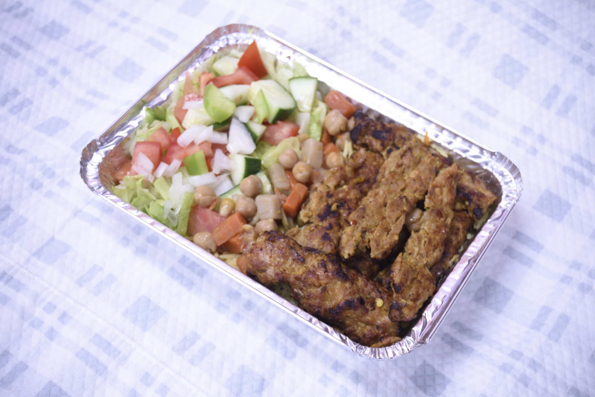 Order 12. Kabab over Rice food online from Bucks Gyro Food Truck store, Warminster on bringmethat.com