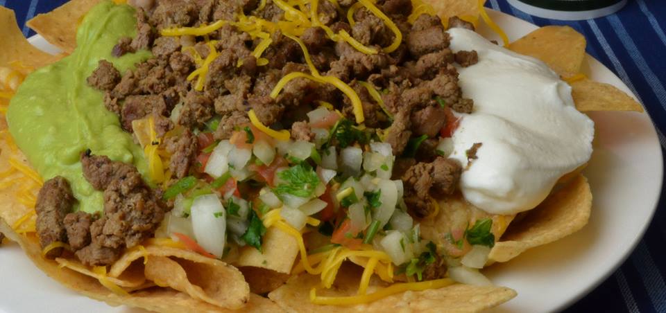 Order Super Nachos Tostada food online from Los Cuates store, Raleigh on bringmethat.com