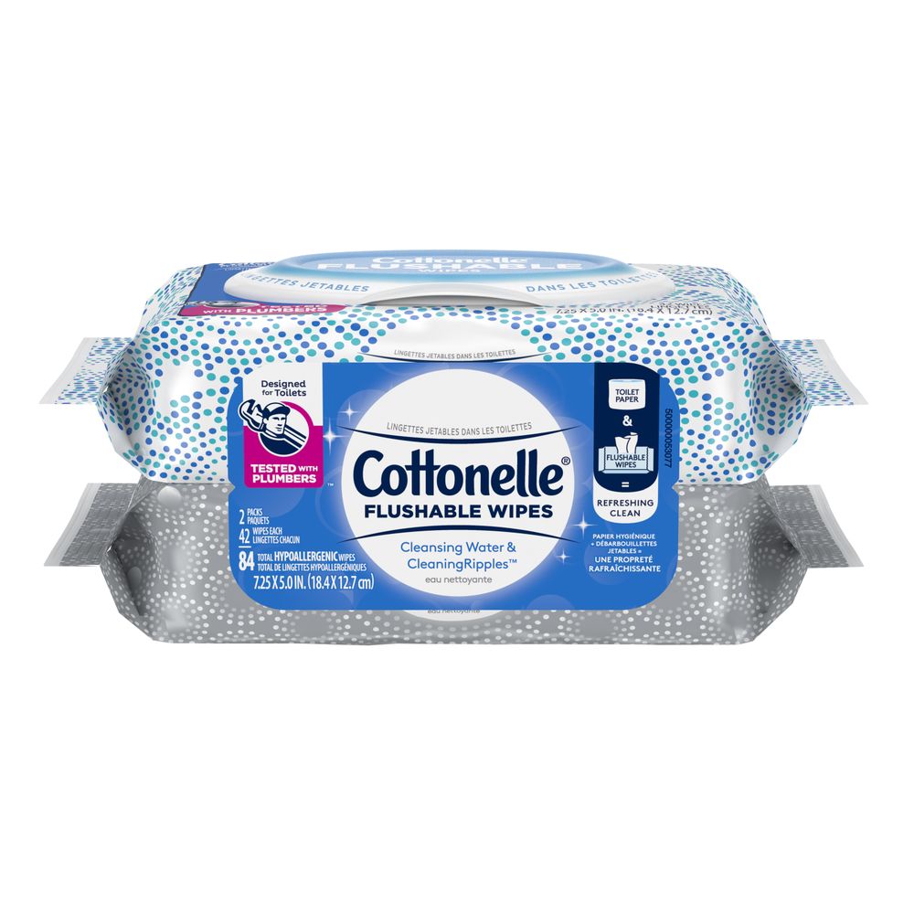 Order Cottonelle Flushable Wet Wipes, 42 Wipes - 2 ct food online from Rite Aid store, Aston on bringmethat.com