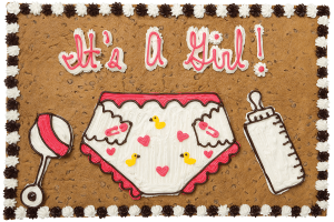 Order It's a Girl Cookie Cake food online from American Deli on Broad St. store, Athens on bringmethat.com