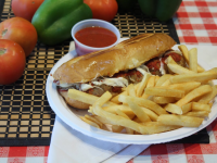 Order Meatball Bomber Sandwich food online from Falbo Bros Pizzeria store, Iowa City on bringmethat.com