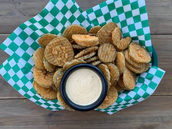 Order Fried Pickles with Spicy Ranch food online from Belly Acres store, Memphis on bringmethat.com