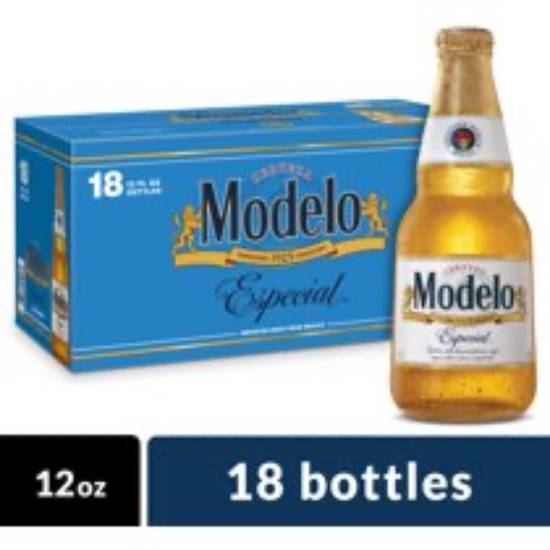 Order Modelo 18 pack bottles food online from Round Up Liquor & Grocery store, Wildomar on bringmethat.com