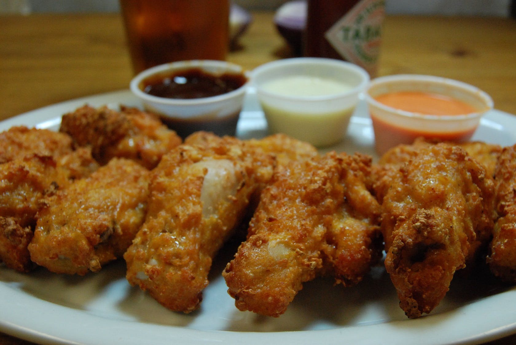 Order Hot Chicken Wings - 10 Pieces food online from Stefano's Pizza store, Novato on bringmethat.com