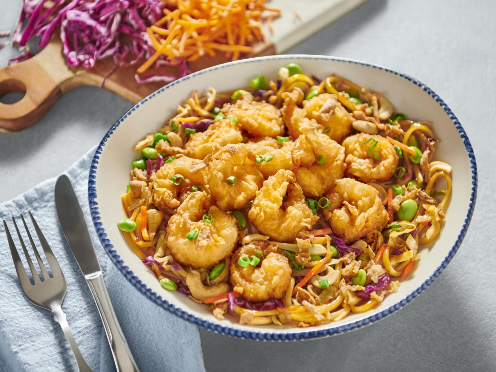 Order Kung Pao Noodles With Crispy Shrimp food online from Red Lobster store, Rogers on bringmethat.com