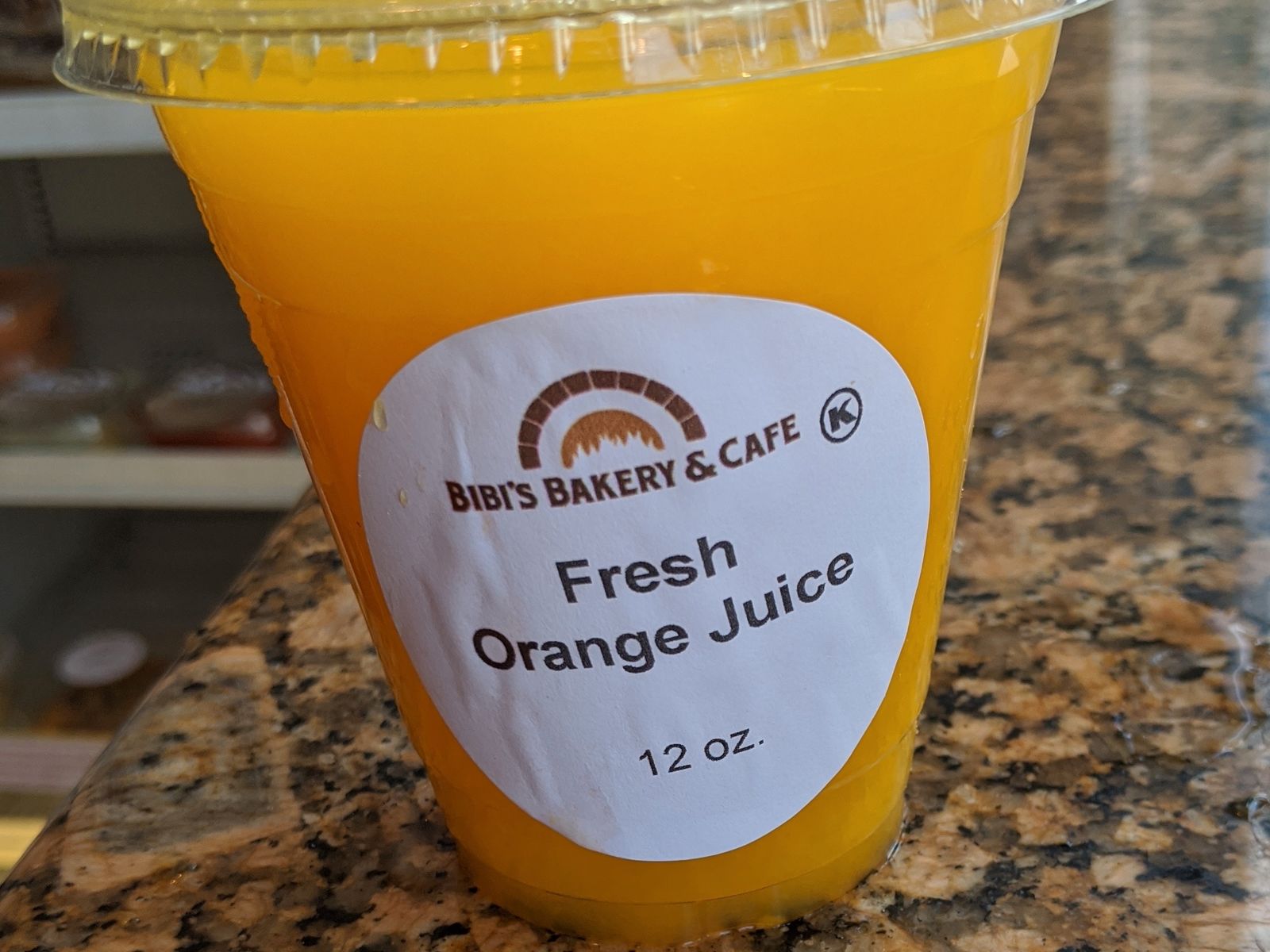 Order Fresh Squeezed OJ food online from Bibi's Bakery Cafe store, Los Angeles on bringmethat.com