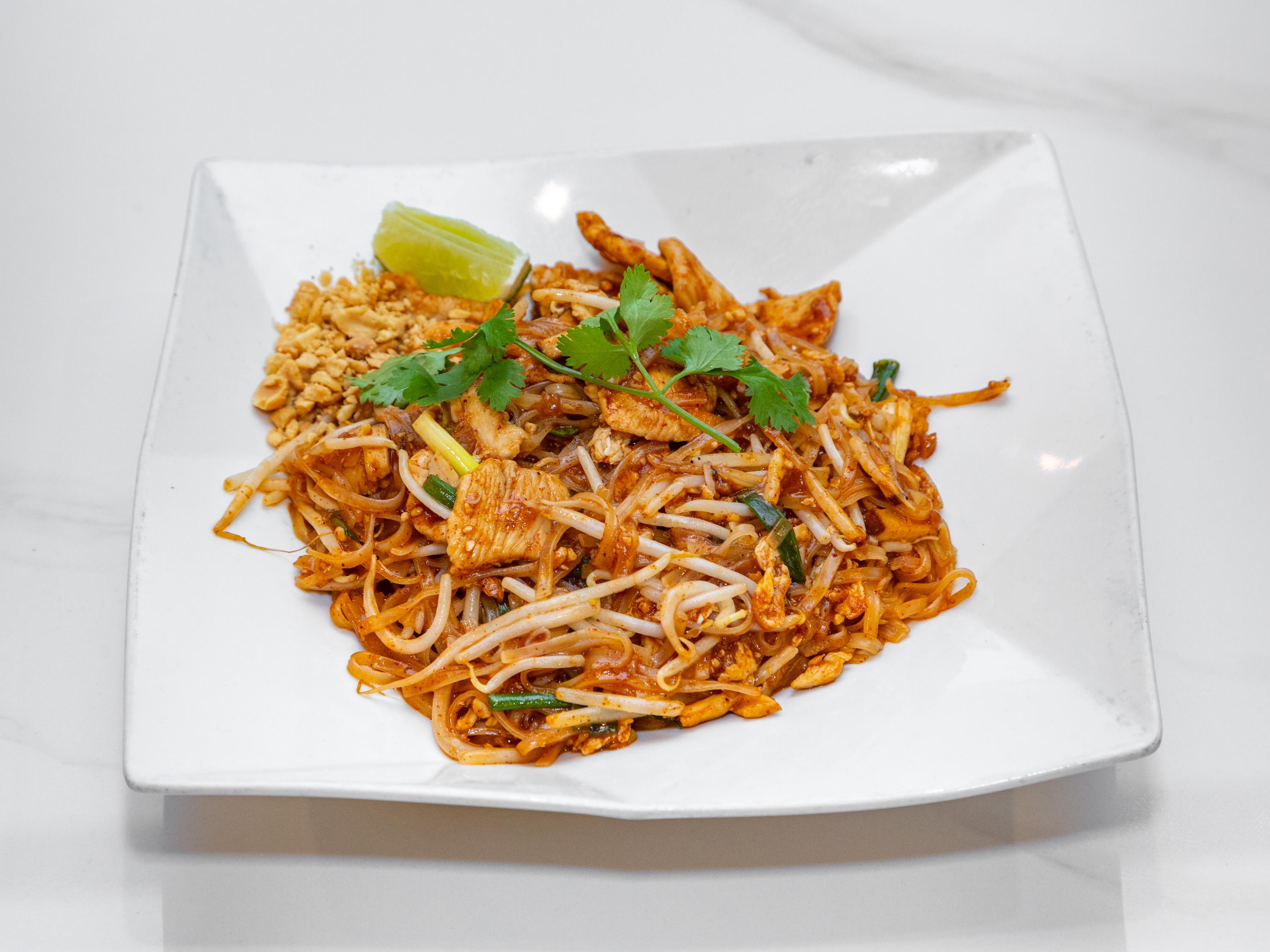 Order Pad Thai Noodles food online from Siwa Thai Restaurant store, Woodbridge on bringmethat.com