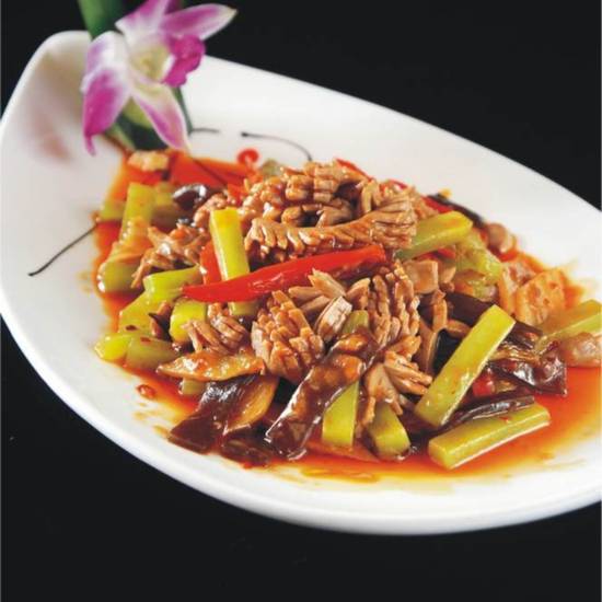 Order Pork Kidneys with Pickled Chili Pepper泡椒腰花 food online from Chuanyu Fusion store, Oklahoma City on bringmethat.com