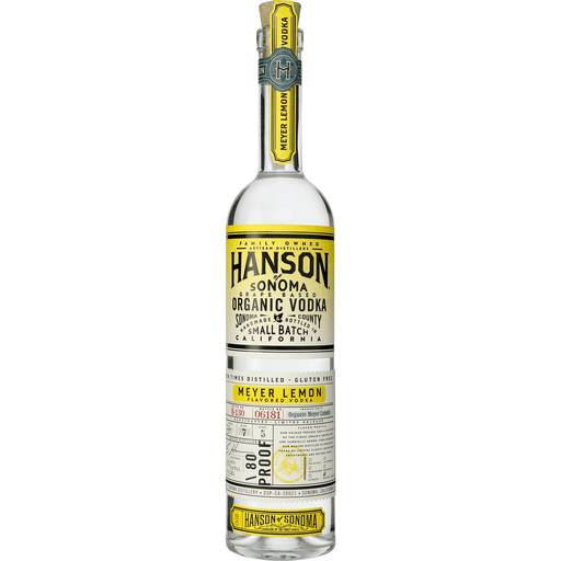 Order Hanson Organic Meyer Lemon Vodka (750 ML) 128119 food online from Bevmo! store, Emeryville on bringmethat.com