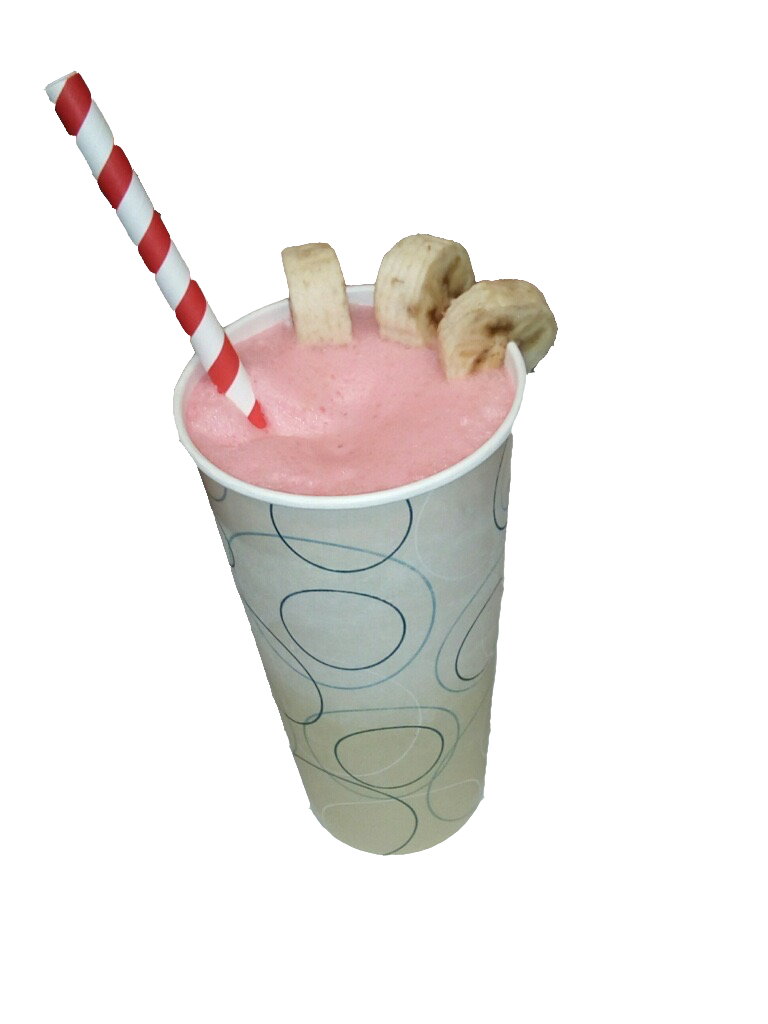 Order Strawberry Banana Milkshake food online from Ray's Candy Store store, New York on bringmethat.com