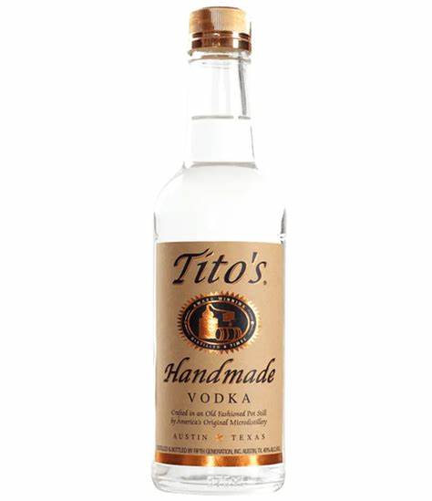 Order Tito's Vodka 375 ml. food online from Village Wine & Spirits store, Ventura on bringmethat.com