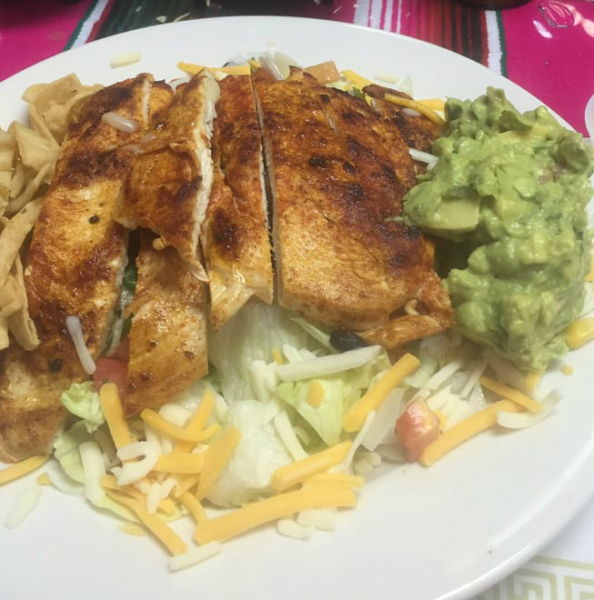 Order Fiesta Salad food online from Maddy's Mexican Grill store, Parsippany-Troy Hills on bringmethat.com