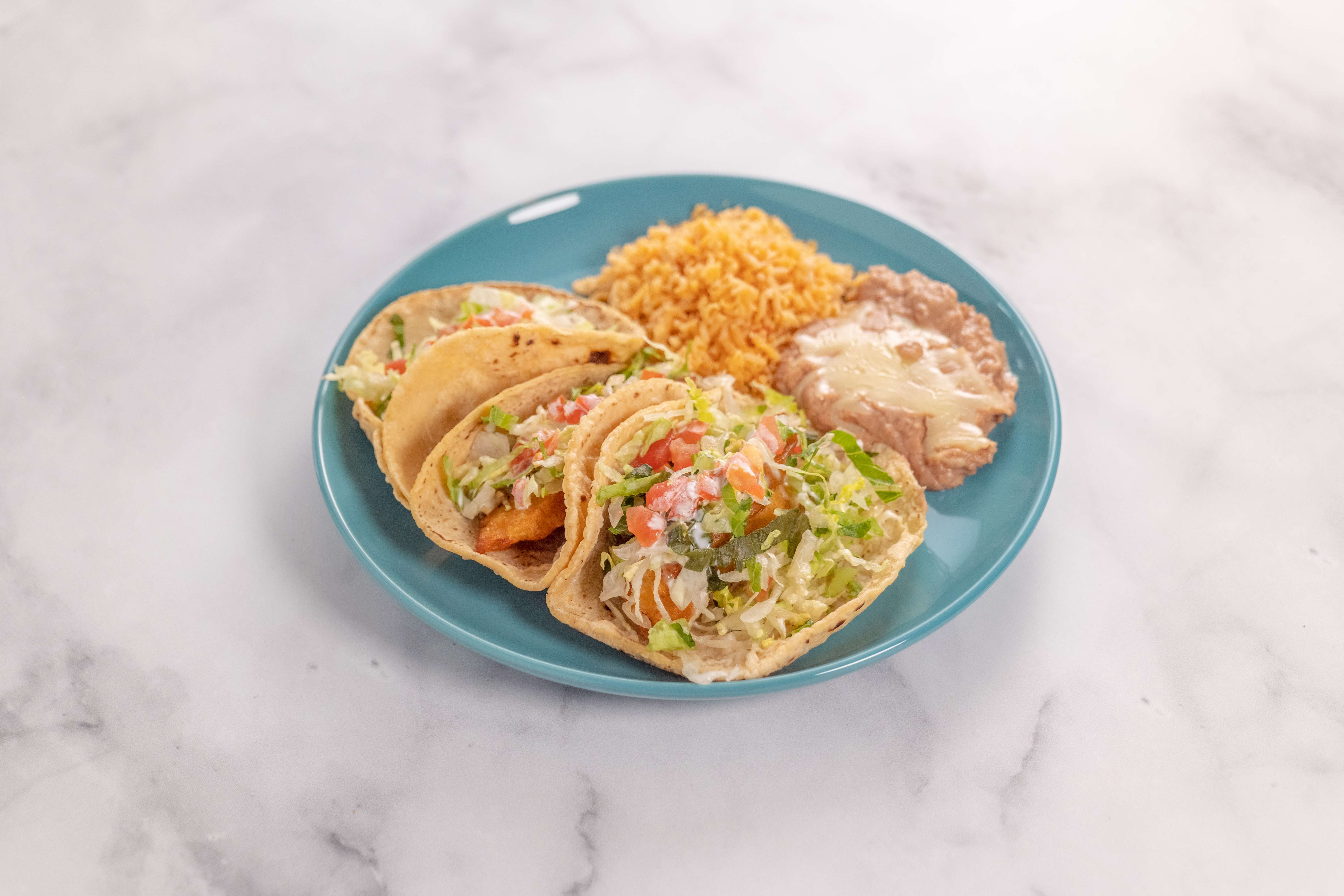 Order 3 Tacos food online from Los Arcos store, Sunland on bringmethat.com
