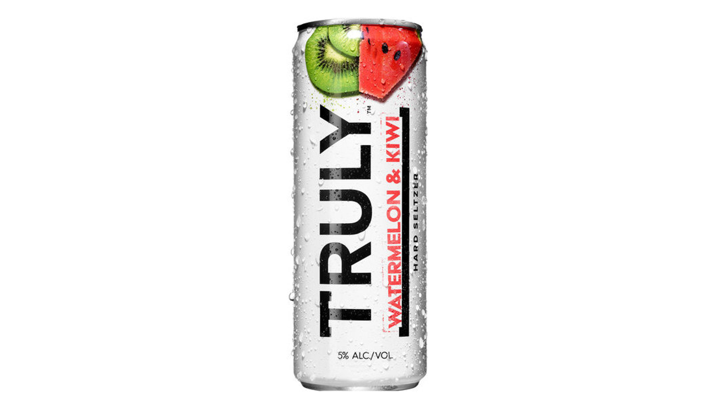 Order TRULY Hard Seltzer Watermelon & Kiwi, Spiked & Sparkling Water 6x 12oz Cans food online from JR Food Mart store, Camarillo on bringmethat.com