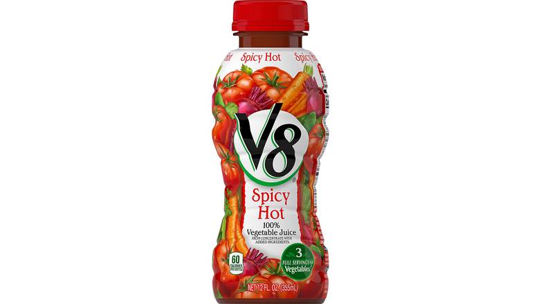 Order Campbells V8 Spicy Hot Vegetable Juice food online from Trumbull Mobil store, Trumbull on bringmethat.com