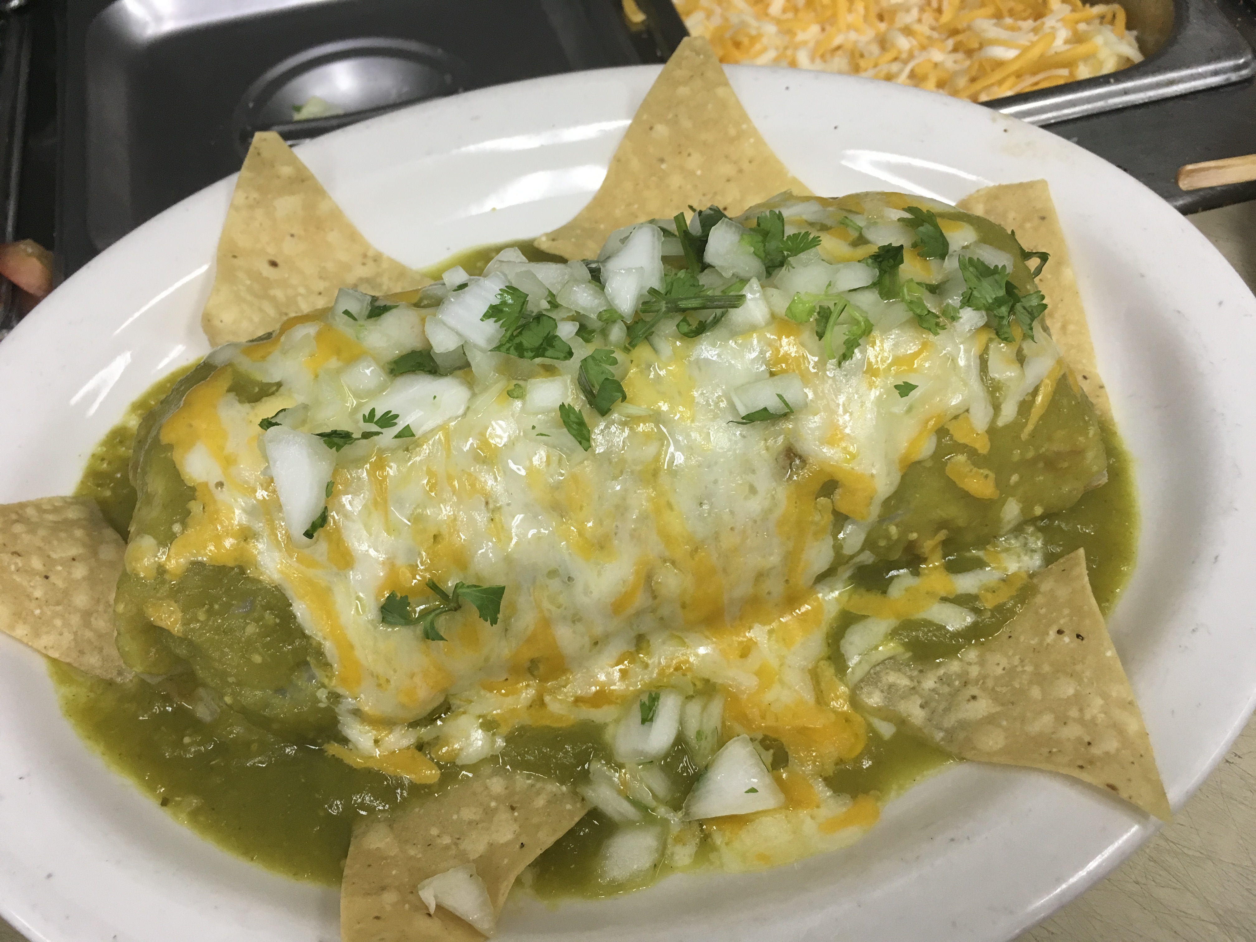 Order Jim's Wet Burrito  Beef or Pork or Chicken food online from Jim's Burgers #2 store, Wilmington on bringmethat.com