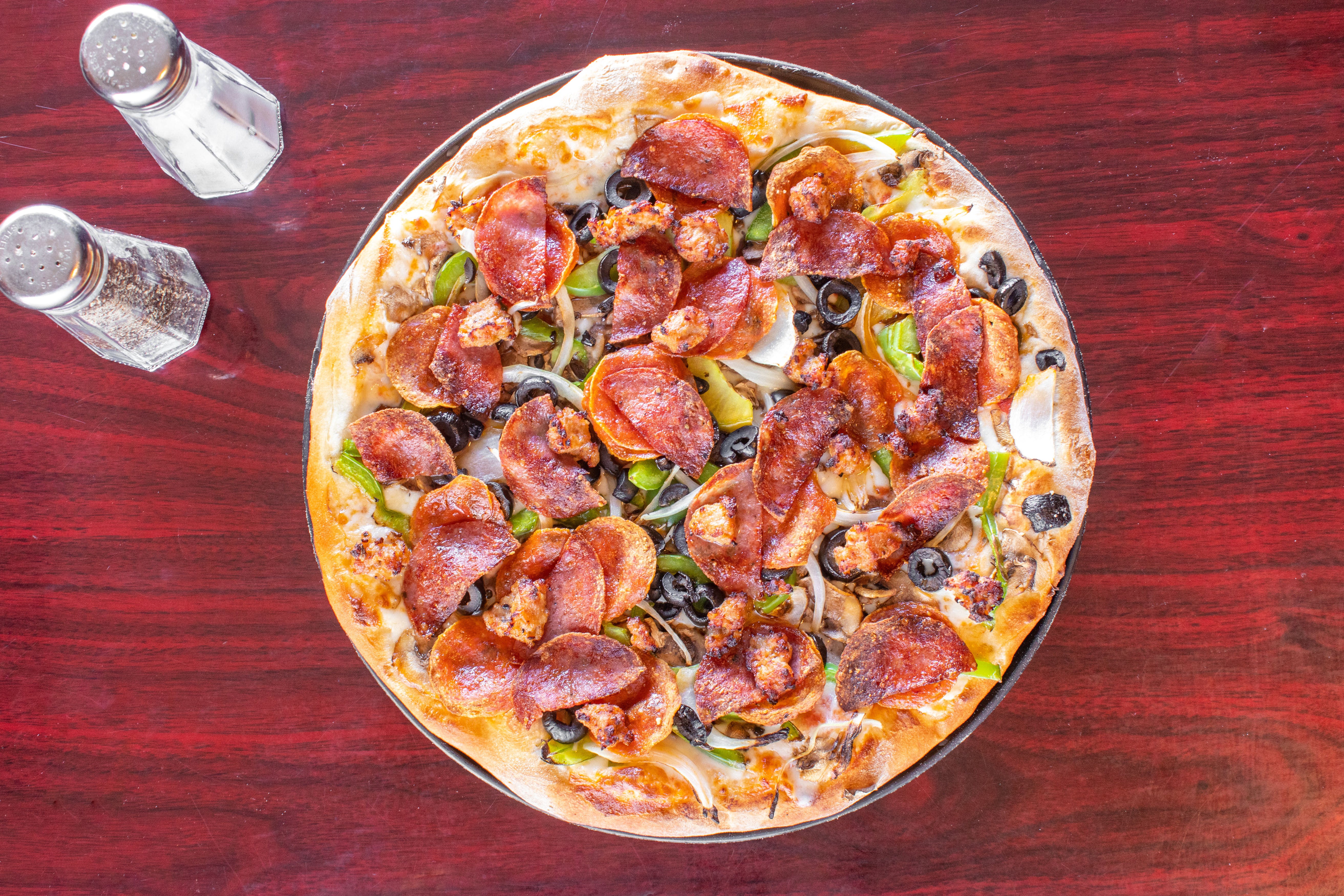 Order A. Bambino's Special Pizza - Small 12'' food online from Bambino's Restaurant store, Concord on bringmethat.com