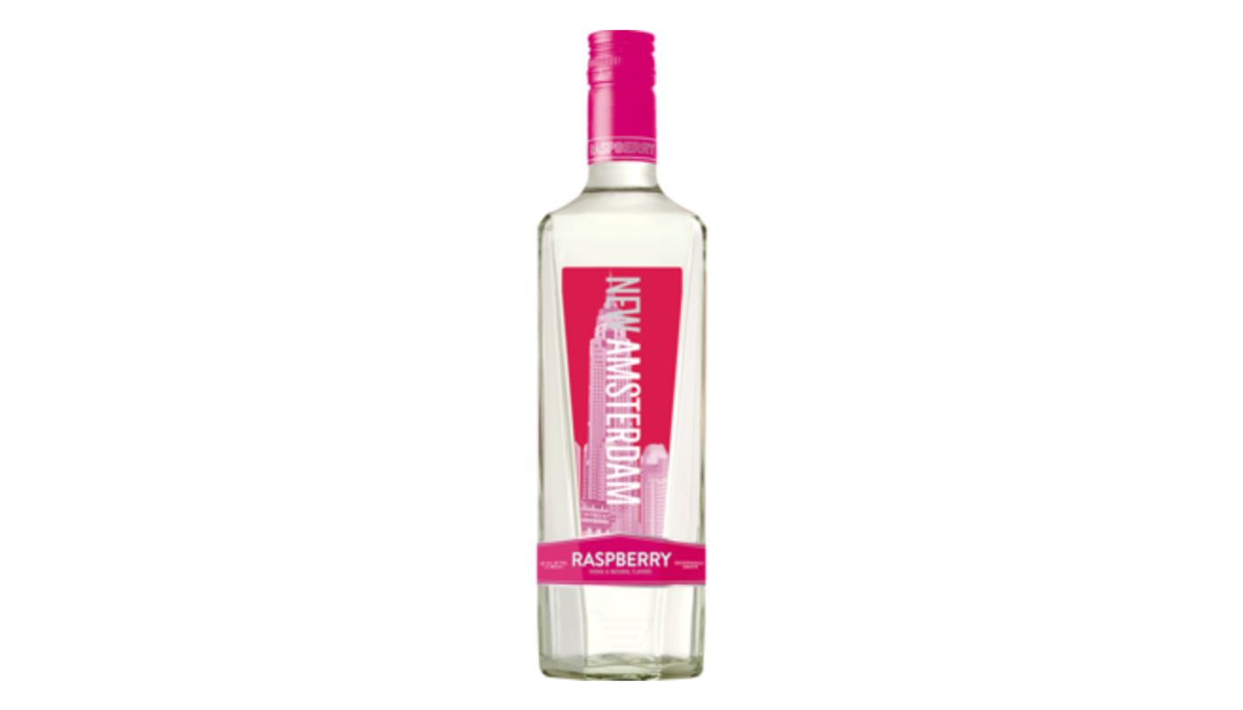 Order New Amsterdam Raspberry Vodka 750mL food online from Golden Rule Liquor store, West Hollywood on bringmethat.com
