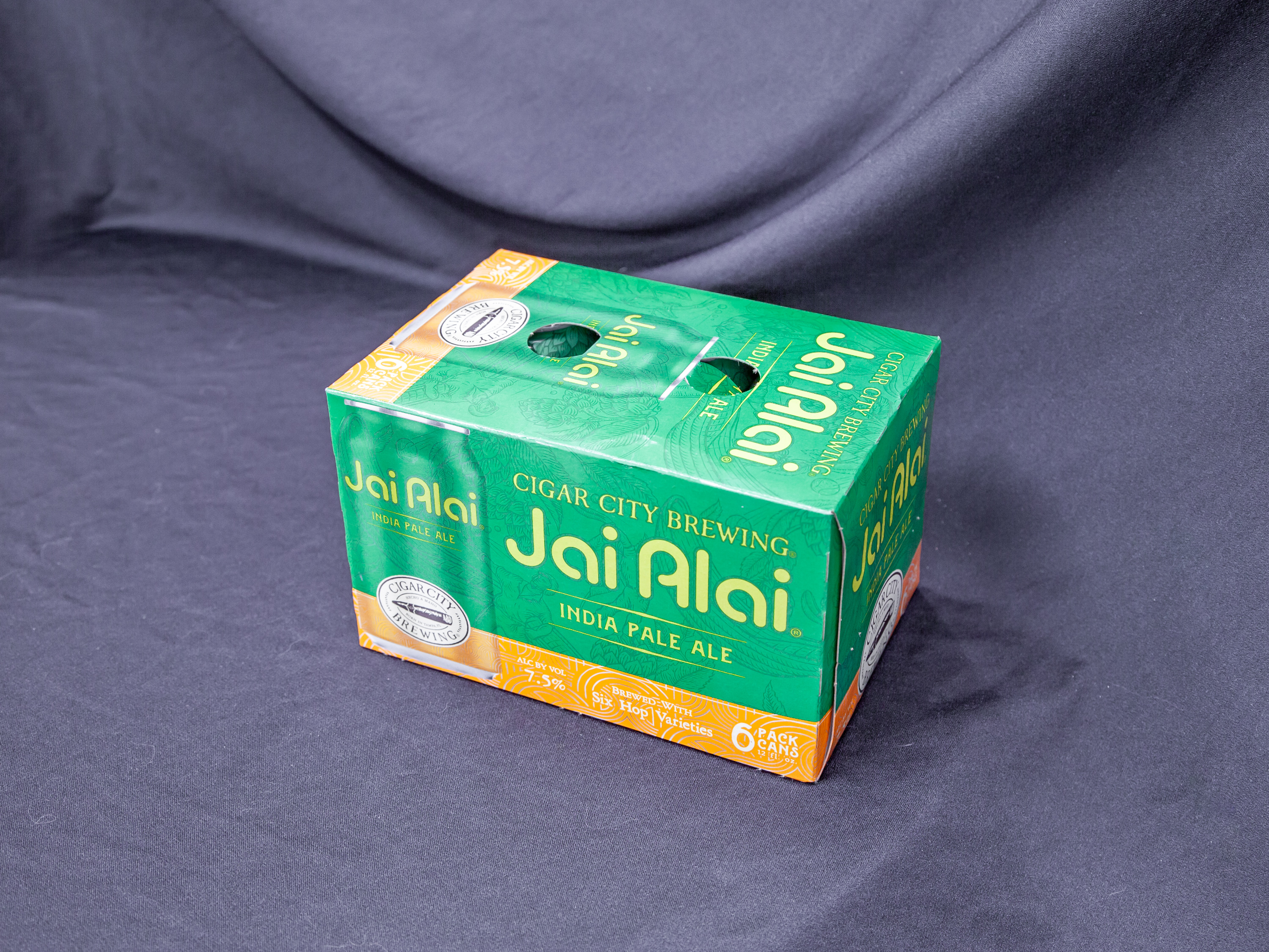 Order Cigar City Jai Alai 6 Pack-12 oz. Can Beer food online from White Horse Liquors store, Oakland on bringmethat.com