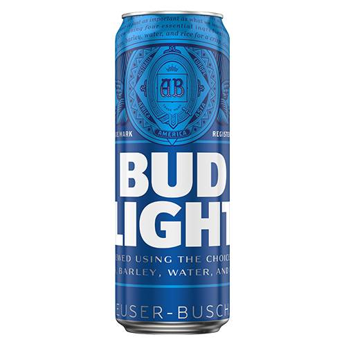Order Bud Light Cans - 25 oz Can/Single food online from Bottle Shop & Spirits store, Los Alamitos on bringmethat.com