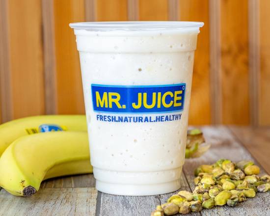 Order Banana, Pistachio, and Milk Smoothie food online from Mr Juice store, Los Angeles on bringmethat.com