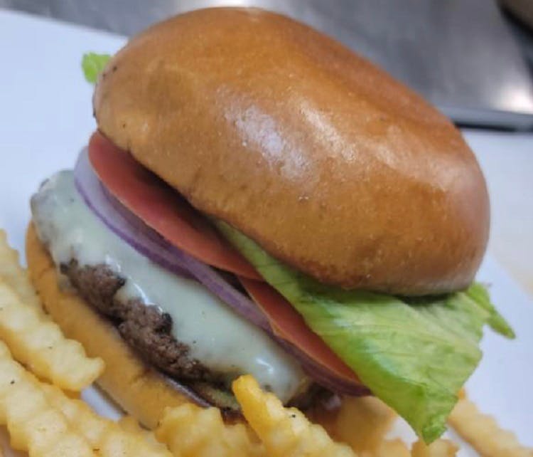 Order Cheeseburger - Burger food online from Buffalo House store, Philadelphia on bringmethat.com