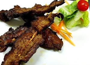 Order Beef on the Stick (4 Pieces) food online from Royal Stix Restaurant store, Fayetteville on bringmethat.com