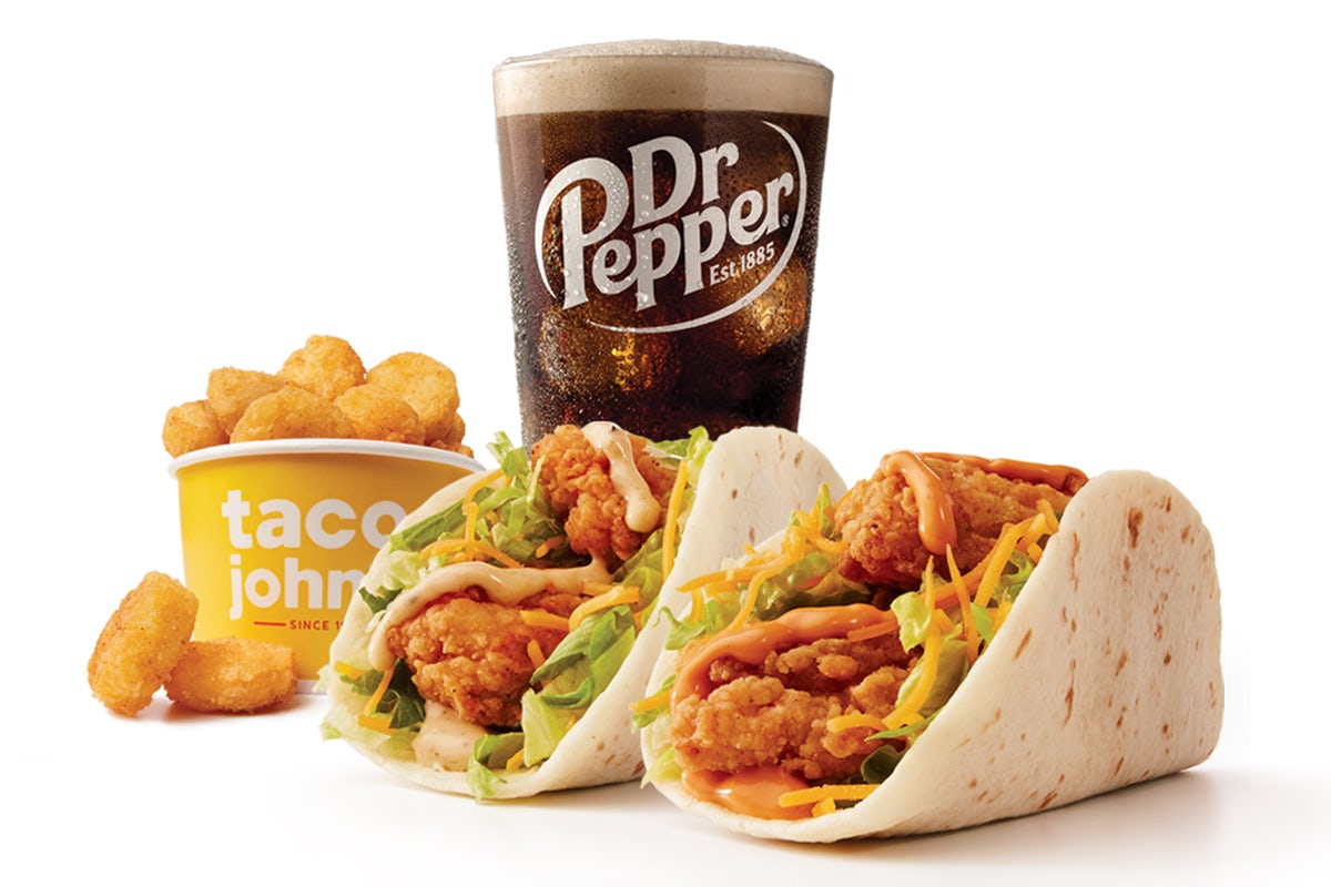 Order Fried Chicken Tacos  food online from Taco John's store, Morristown on bringmethat.com