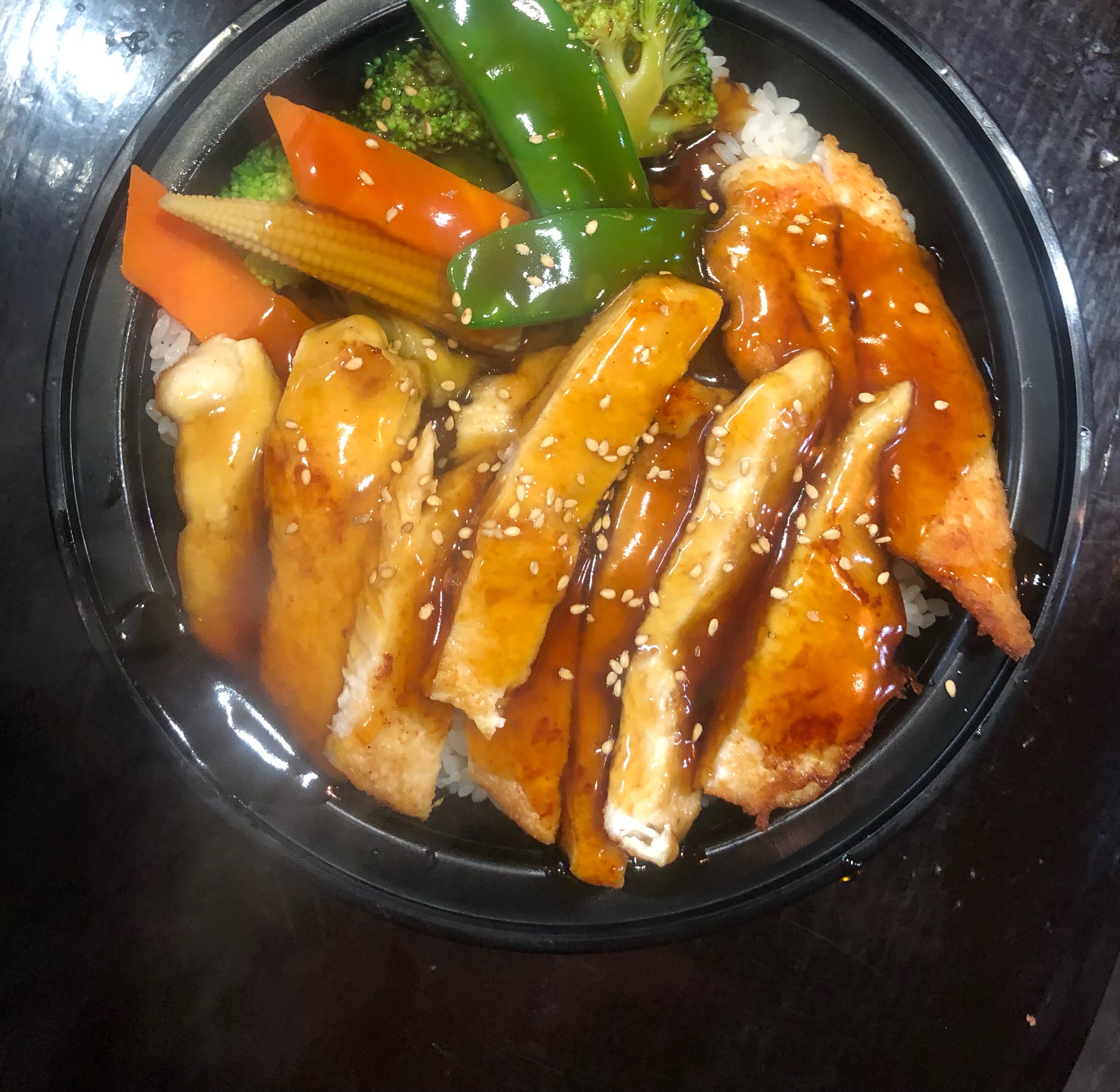 Order Chicken Teriyaki Over Rice Lunch Special food online from Akimoto sushi store, New York on bringmethat.com