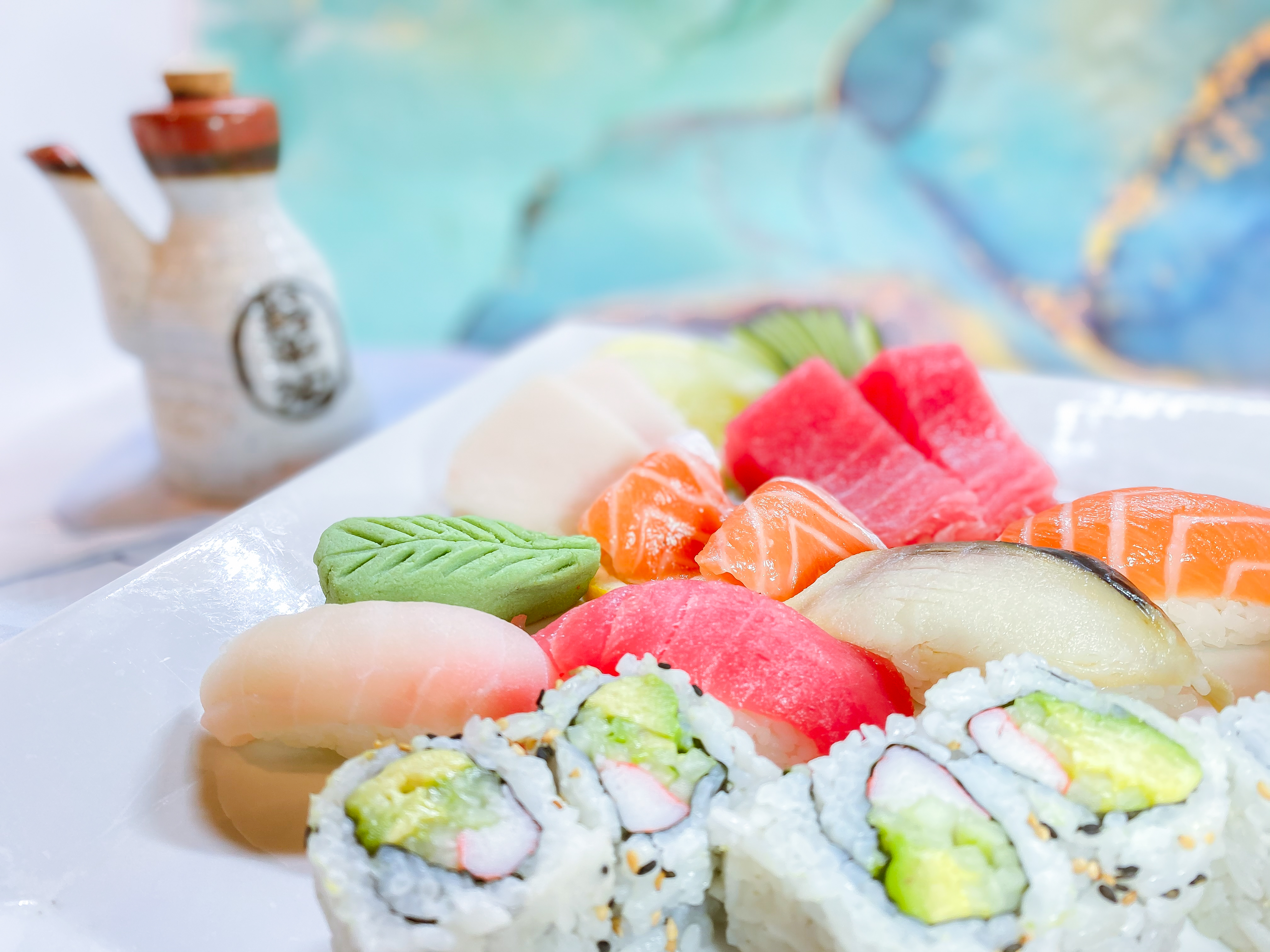 Order Sushi and Sashimi Lunch Combo food online from Dream House Asian Bistro store, Philadelphia on bringmethat.com