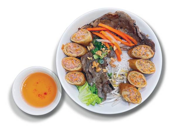 Order Grilled Beef + Chả Giò food online from Pho 999 store, Los Angeles on bringmethat.com