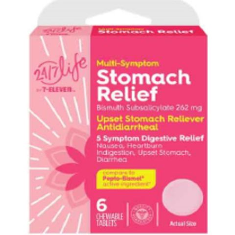 Order 24/7 Life Stomach Relief 6 Count food online from 7-Eleven store, Virginia Beach on bringmethat.com