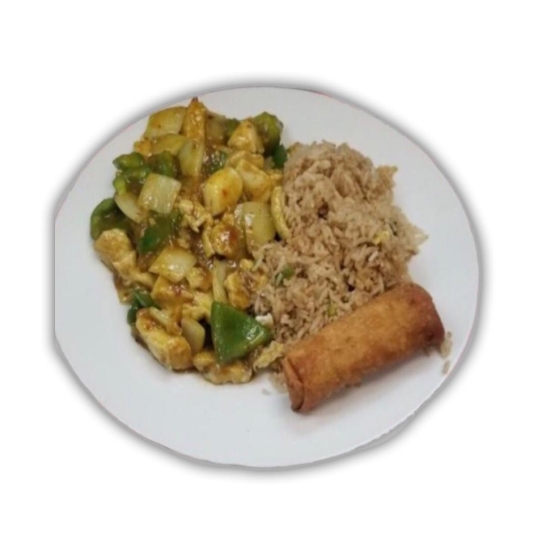 Order 10- Curry Chicken food online from Ming Garden Express store, San Antonio on bringmethat.com