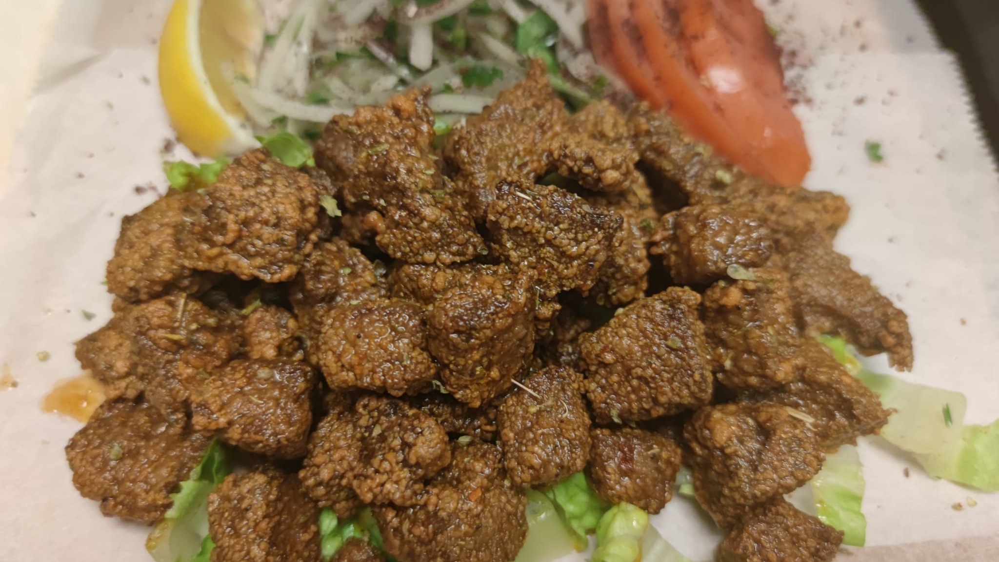 Order Beef Liver food online from Mr.&Mrs.Gyro store, Glassboro on bringmethat.com