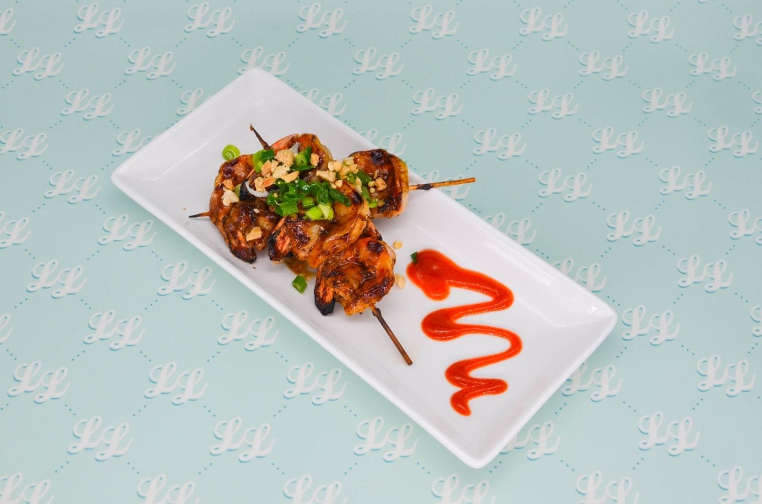 Order Charbroiled Meat Skewer - Shrimp food online from Luc Lac Vietnamese Kitchen store, Portland on bringmethat.com