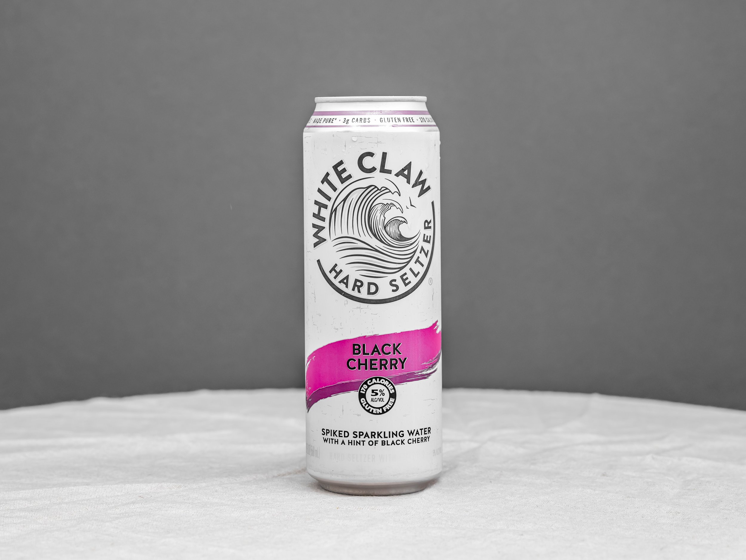 Order White Claw 24 oz Can Black Cherry  food online from Bistro Liquor store, Huntington Beach on bringmethat.com