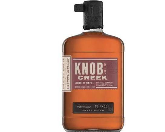 Order Knob Creek Smoked Maple Bourbon, 750mL whiskey (45.0% ABV) food online from Cold Spring Liquor store, Liberty Hill on bringmethat.com